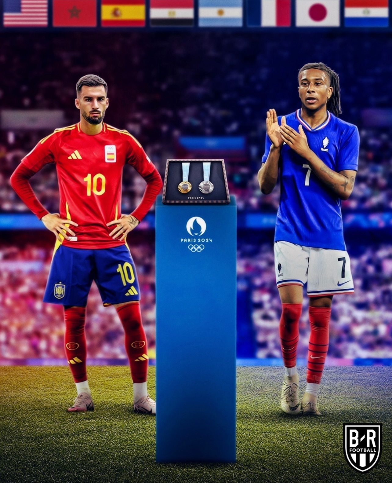 France vs Spain : The Epic Final Showdown at Paris 2024 Olympics in 4k quality