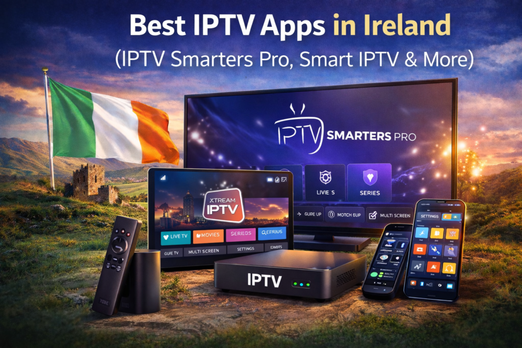 Best IPTV apps in Ireland including IPTV Smarters Pro and Smart IPTV for smooth streaming in 2026
