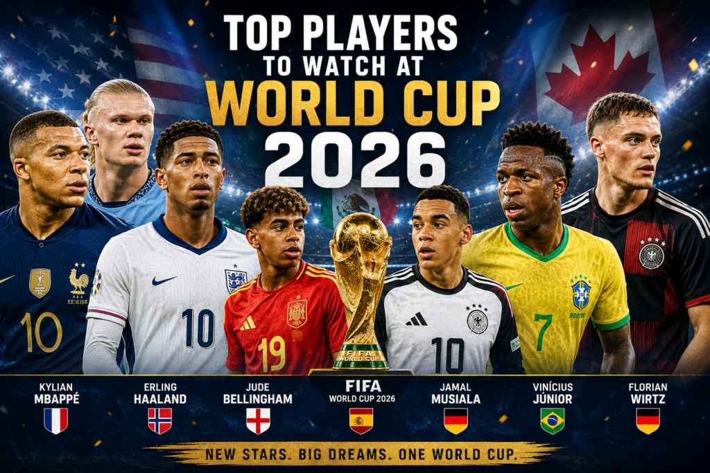 World Cup 2026 football stars and top international players preparing for the tournament